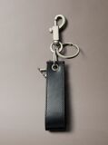 Black Monogram Key Fob  Men