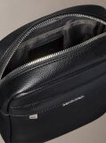 Black Micro Pebble Reporter Bag  Men