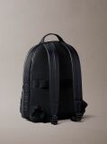 Black Logo Webbing Strap Round Backpack  Men