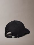 Black Monogram Woven Patch Cap  Men
