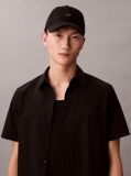 Black Monogram Woven Patch Cap  Men