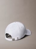 White Monogram Woven Patch Cap  Men