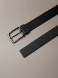 Black Reversible Full-Grain Leather Belt  Men