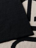 Black Wool Cashmere Blend Scarf  Men