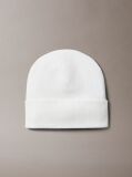 Beige Emblem Logo Beanie  Men