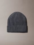 Grey Cotton Cashmere Blend Beanie  Men