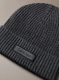 Grey Cotton Cashmere Blend Beanie  Men