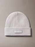 Grey Cotton Cashmere Blend Beanie  Men