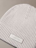 Grey Cotton Cashmere Blend Beanie  Men