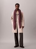 Red Soft Tonal Logo Scarf  Men