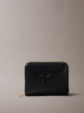 Black Soft Touch RFID Zip Around Wallet  Women