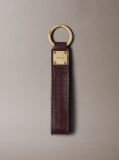 Red Allover Monogram Logo Key Fob  Women