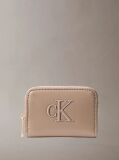 Beige Monogram Zip Wallet  Women