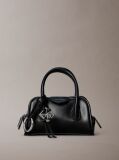 Black Mini Shoulder Bag Charm  Women