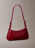 Red Monogram Logo Hardware Shoulder Bag  Women
