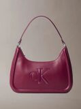 Pink Embossed Monogram Logo Shoulder Bag  Women