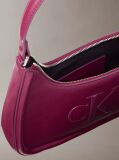 Pink Embossed Monogram Logo Shoulder Bag  Women