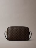 Brown Allover Monogram Logo Camera Bag  Women