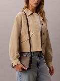 Brown Allover Monogram Logo Camera Bag  Women