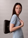Black Small Croc-Effect Shoulder Bag  Women