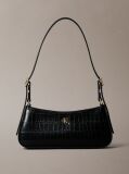 Black Small Croc-Effect Shoulder Bag  Women
