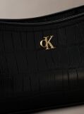 Black Small Croc-Effect Shoulder Bag  Women