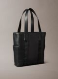 Black Jacquard Logo Laptop Tote Bag  Women