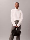 Black Small Jacquard Logo Tote Bag  Women