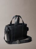 Black Small Jacquard Logo Tote Bag  Women