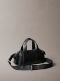 Black Convertible Jacquard Crossbody Handbag  Women