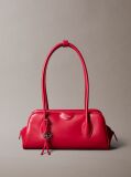 Red Trio Compartment Shoulder Bag  Women