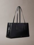 Black Monogram Medium Work Tote Bag  Women
