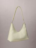 Green Pebbled Jewellery Chain Hobo Bag  Women