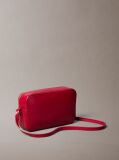 Red Glossy Foil Logo Crossbody Camera Bag  Women