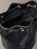 Black Small Signature Monogram Bucket Bag  Women