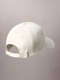 White Cotton Twill Adjustable Cap  Women