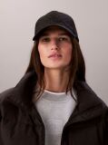 Black Cotton Twill Adjustable Emblem Logo Cap  Women