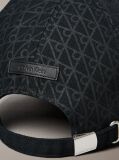 Black Cotton Twill Adjustable Emblem Logo Cap  Women
