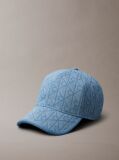 Denim Burnout Emblem Logo Denim Cap  Women
