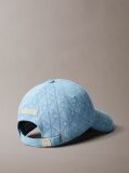 Denim Burnout Emblem Logo Denim Cap  Women