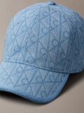 Denim Burnout Emblem Logo Denim Cap  Women