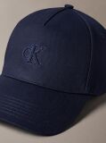 Blue Monogram Shine Embroidery Moire Cap  Women