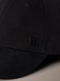 Black Emblem Monogram Logo Baseball Cap  Women
