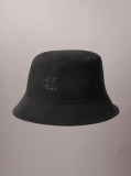Black Canvas Signature Logo Bucket Hat  Women