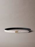 Multi Reversible Pebbled Leather Logo Belt  Women