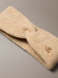 Beige Wool Blend Soft Twist Headband  Women