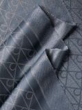Blue Allover Emblem Logo Shine Scarf  Women