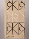 Beige Tonal CK Emblem Modal Scarf  Women