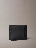 Black Leather RFID Billfold Wallet  Men
