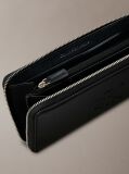 Black Zip Around Wallet  Women